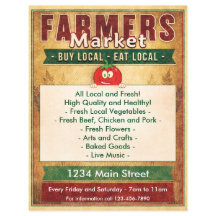 Boerenmarkt Eet Lokale Producten Bord