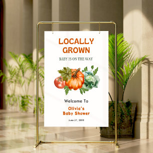 Boerenmarkt Lokale Baby Shower Welkom Poster