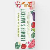 Boerenmarkt Uw Bedrijfsnaam Banner (Verticaal)