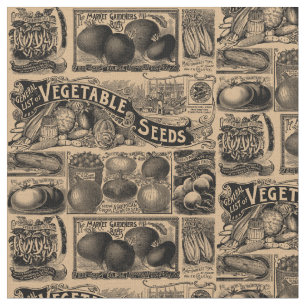  boerenmarkt Vegetable Garden Pattern Stof