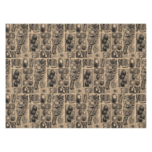 boerenmarkt Vegetable Garden Pattern Tafelkleed (Voorkant (Horizontaal))
