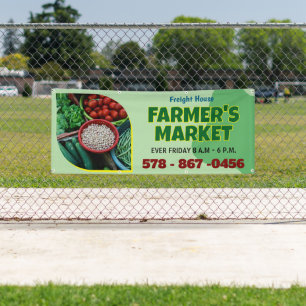 Boerenmarkten op maat outdoor banner