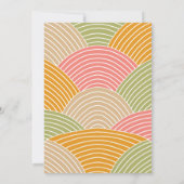 Boerenoogst Vlaggenlijn Kinderverjaardag Kaart (Achterkant)