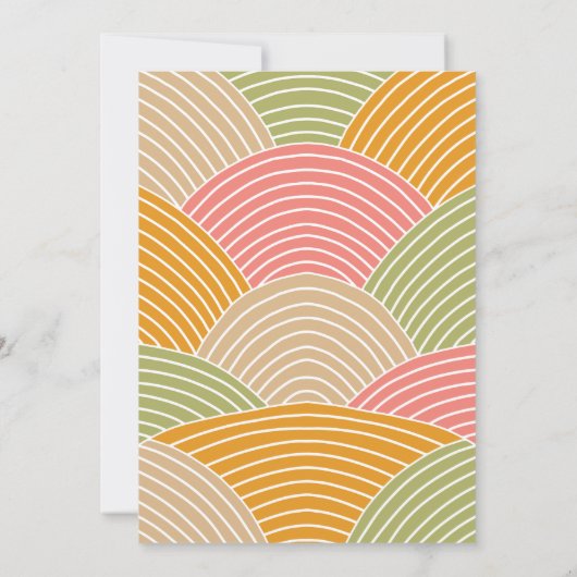 Boerenoogst Vlaggenlijn Kinderverjaardag Kaart (Achterkant)