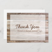 Boerenschuur Hout Bedankkaart (Voorkant / Achterkant)