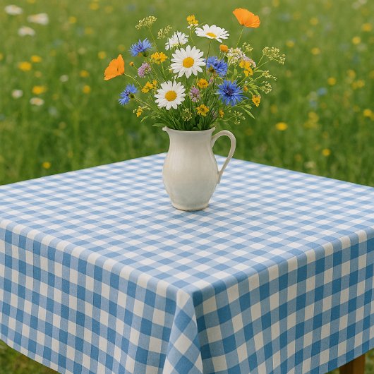 Boerenstijl blauw-wit gingang  tafelkleed