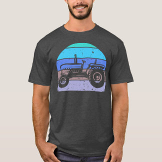boerentractor Retro Farmer Tractor Silhou T-shirt