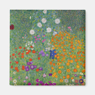 Boerentuin, Olie Schilderij, Gustav Klimt Magneet