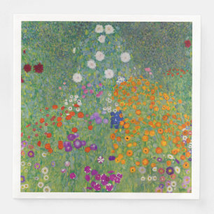 Boerentuin, Olie Schilderij, Gustav Klimt Servet