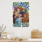 Boeres de la Meuse Art Nouveau Poster (Keuken)