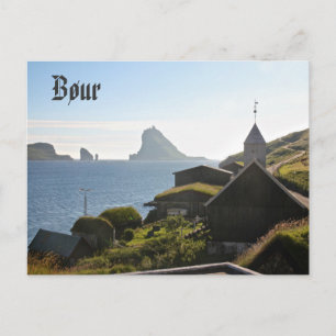 Boerese dorp Bøur: Briefkaart