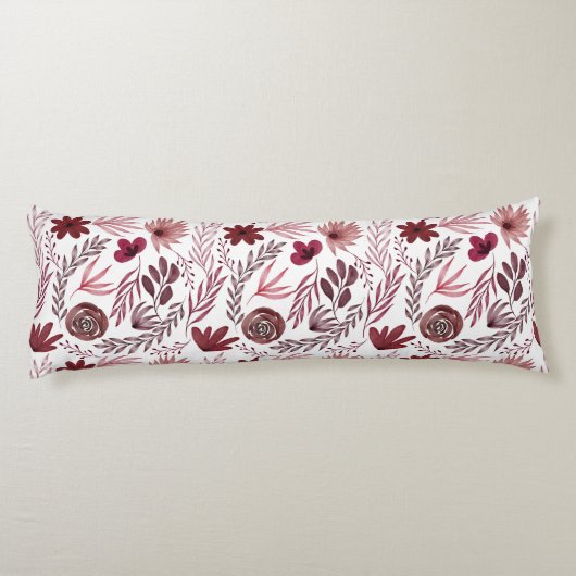 Boergisch rood olievloerkleppen lichaamskussen (Achterkant)