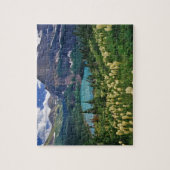 Boergras boven het meer van Grinnell Legpuzzel (Verticaal)