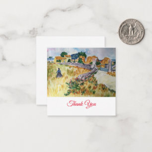 Boerij in Provence in de stijl van Van Gogh Notitiekaartje