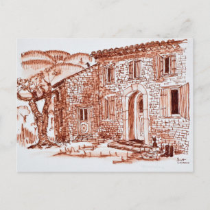 Boerij nabij Grasse   Provence, Frankrijk Briefkaart