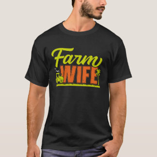 Boerin Vrouw Boer Leven Boerenbedrijf T-shirt
