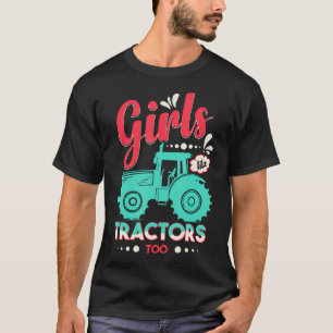 Boerinnen houden ook van tractoren Boerin T-shirt