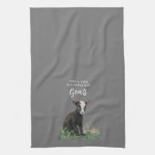 Boerkhuis | Alleen een meisje dat van haar geiten Theedoek (Verticaal)