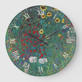 Boertuin met zonnebloem door Klimt, bloemen Grote Klok (Voorkant)