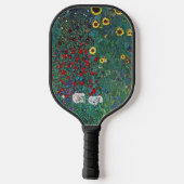 Boertuin met zonnebloem door Klimt, bloemen Pickleball Paddle (Achterkant)