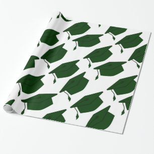BOEST GROEN- EN WITTE AFSTUDEREN WRAPPINGPAPIER CADEAUPAPIER
