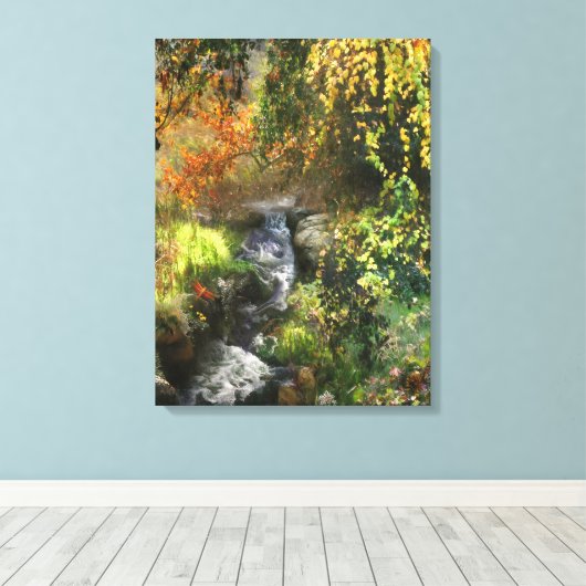 BOEST LITTLE MIDDLE RIVER CANVAS AFDRUK (Insitu (Houten vloer))