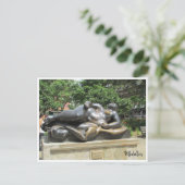 boeteboor vrouw briefkaart (Staand voorkant)