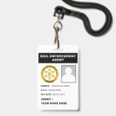 BOETEEXECUTOR LANYARD BADGE (Voorzijde met lanyard)