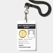 BOETEEXECUTOR LANYARD BADGE (Achterkant met lanyard)