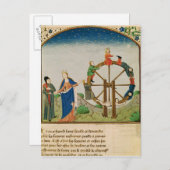 Boethius met het Wiel van Fortuin Briefkaart (Voorkant / Achterkant)