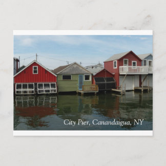Boethouse: City Pier, Canandaigua, NY Briefkaart