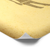  boetsenscheuten van de Koe van rundvlees Poster (Hoek)