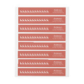 Boeuf blanc sur les étiquettes d'adresse de retour (Feuille)