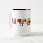 "Boeuf dans des pyjamas" tasse de 15 onces (Devant gauche)