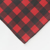 Boeuf de bison plaid couverture personnalisée (Coin)