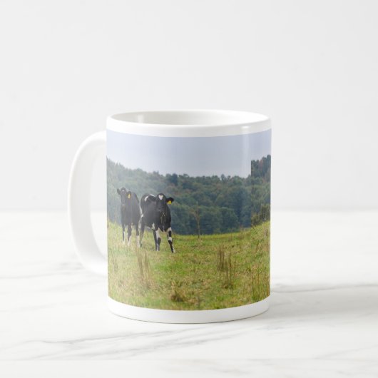 Boeuf double problème café Mug (Devant gauche)