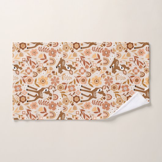 Boeuf mignon cerf modèle floral (Serviette à main)