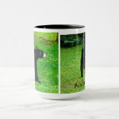 Boeuf noir Poteau Danseuse Café Mug (Centre)