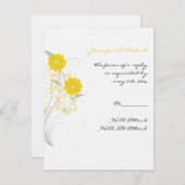 Boeuf Romance dans la carte de réponse jaune (Devant / Derrière)