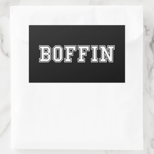 BOFFIN RECHTHOEKIGE STICKER (Tas)