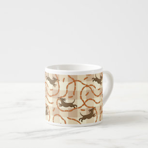bofkonten met worstenachtergrond espresso kop