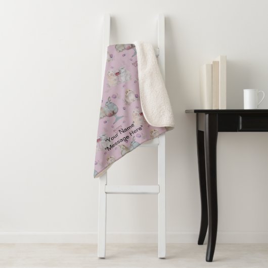 Boganhues Bunny Buddies print deken (In situ)