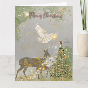 "Boganhues Luxury Print Reindeer" Kerstkaart Kaart