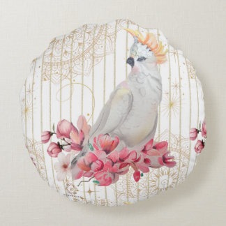 Boganhues premium stijl print rond kussen