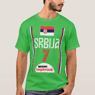 Bogdan Bogdanovic Retro Servië euro basketbalfan T-shirt