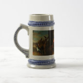 Bogdani Flamingo en andere vogels in een landschap Bierpul (Links)