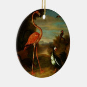 Bogdani Flamingo en andere vogels in een landschap Keramisch Ornament (Rechts)