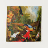 Bogdani Jakob Two Macaws a Cockato Wandkleed (Voorkant (horizontaal))