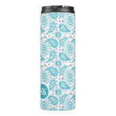 Bogemian  etnische Paisley stijl Thermosbeker (Achterkant)