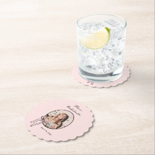 Bogen & Babes Roze Bow Coquette Bachelorette Party Kartonnen Onderzetters